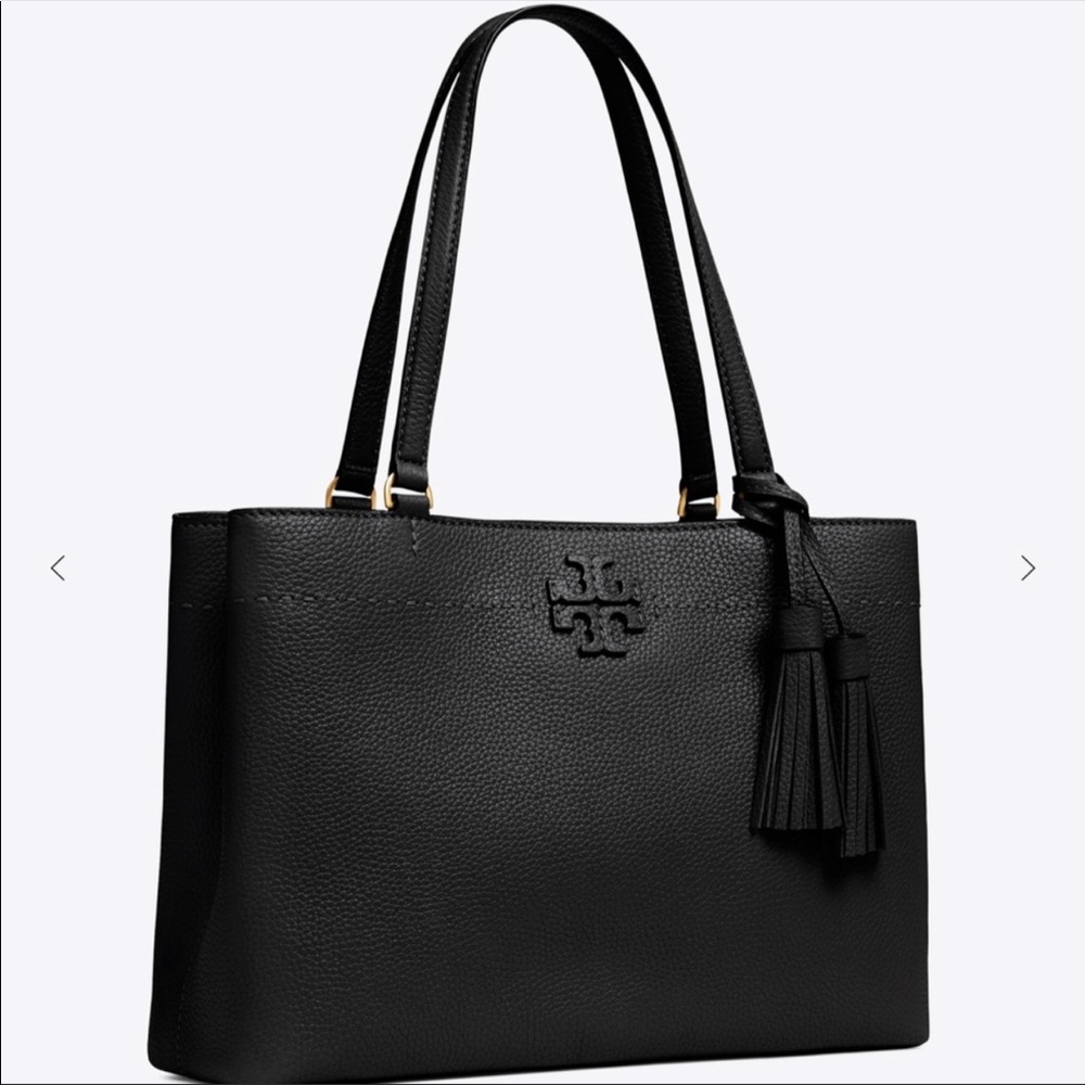 NWOT~TORY BURCH~McGraw Triple-Compart Leather Tote